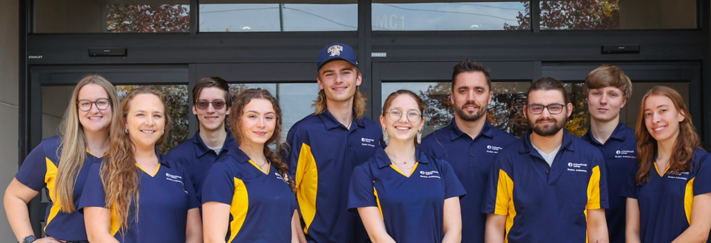 group of students wearing matching shirts