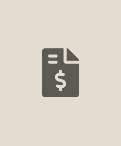 icon of file with dollar sign