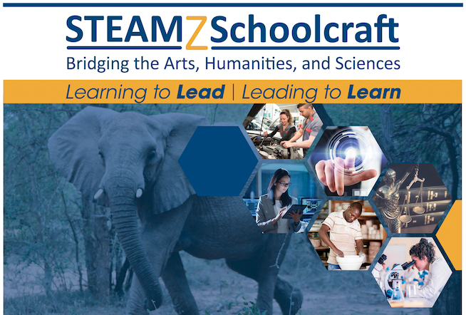photo collage of students working with hands