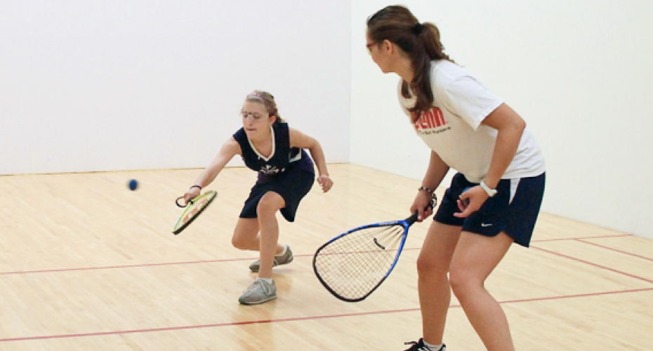 people playing racquetball