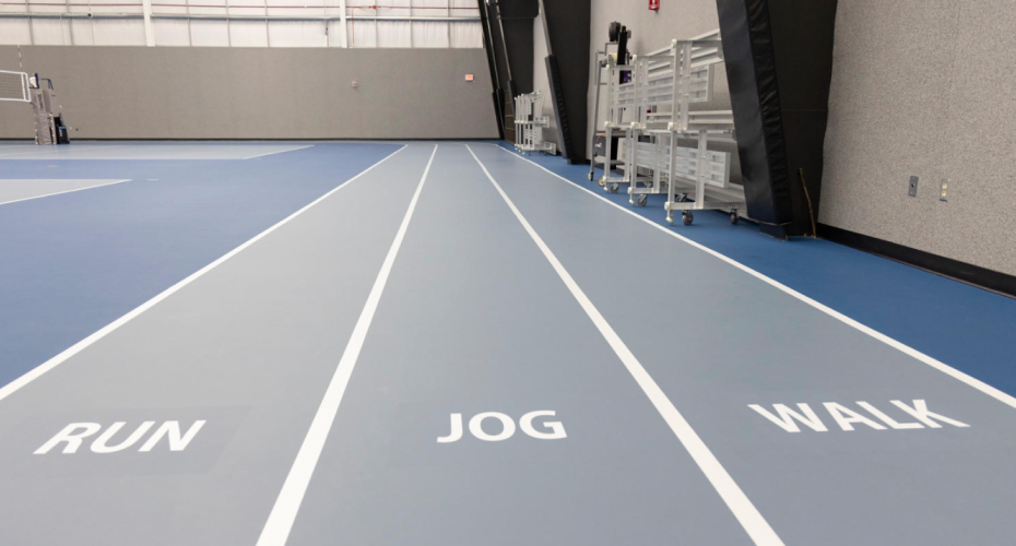 lines of of a track floor