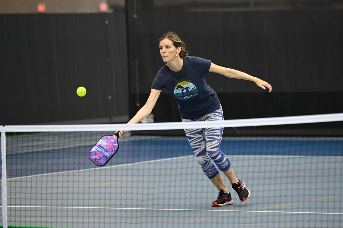 people playing pickleball