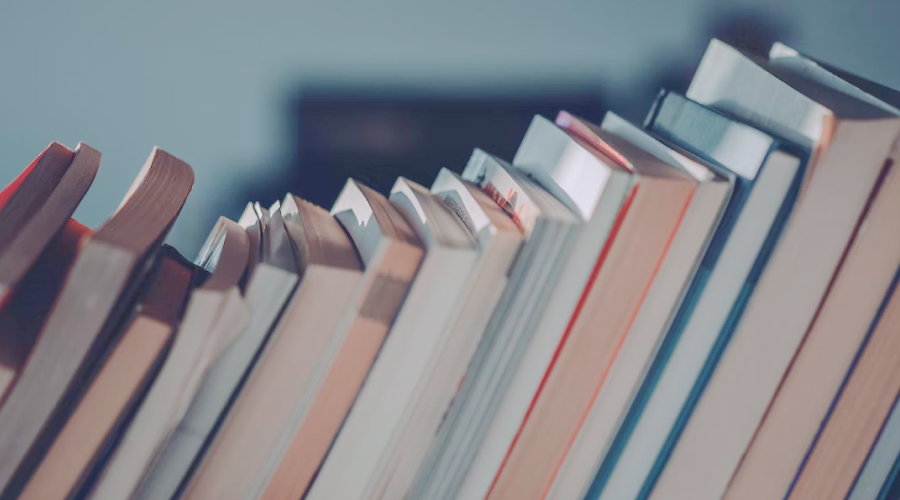 books on a shelf