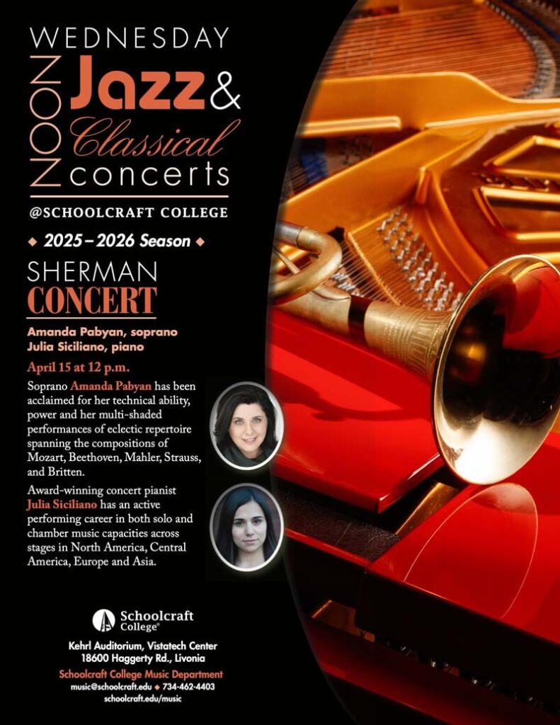 Music Noon Concert Classical Jazz Flyer