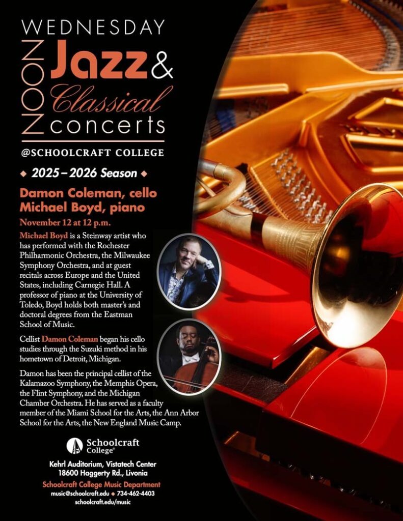 Music Noon Concert Classical Jazz Flyer