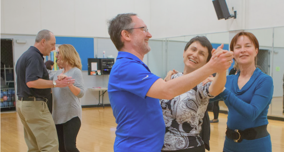 People dancing in a studio