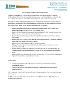 KOC Handbook and Rules – Kids on Campus – Schoolcraft College