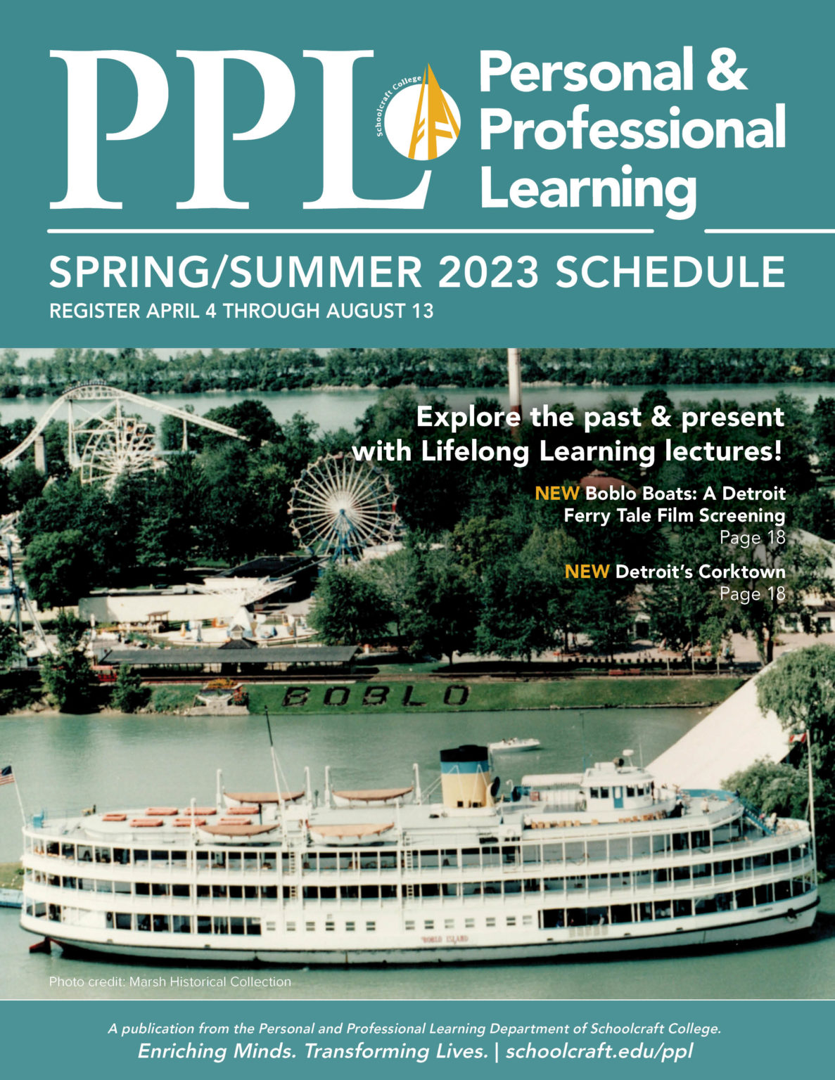 Classes & Schedules Personal & Professional Learning Schoolcraft