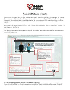 Acceso al MSF eCourse en Espanol