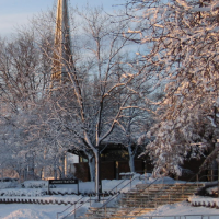 Snowy campus