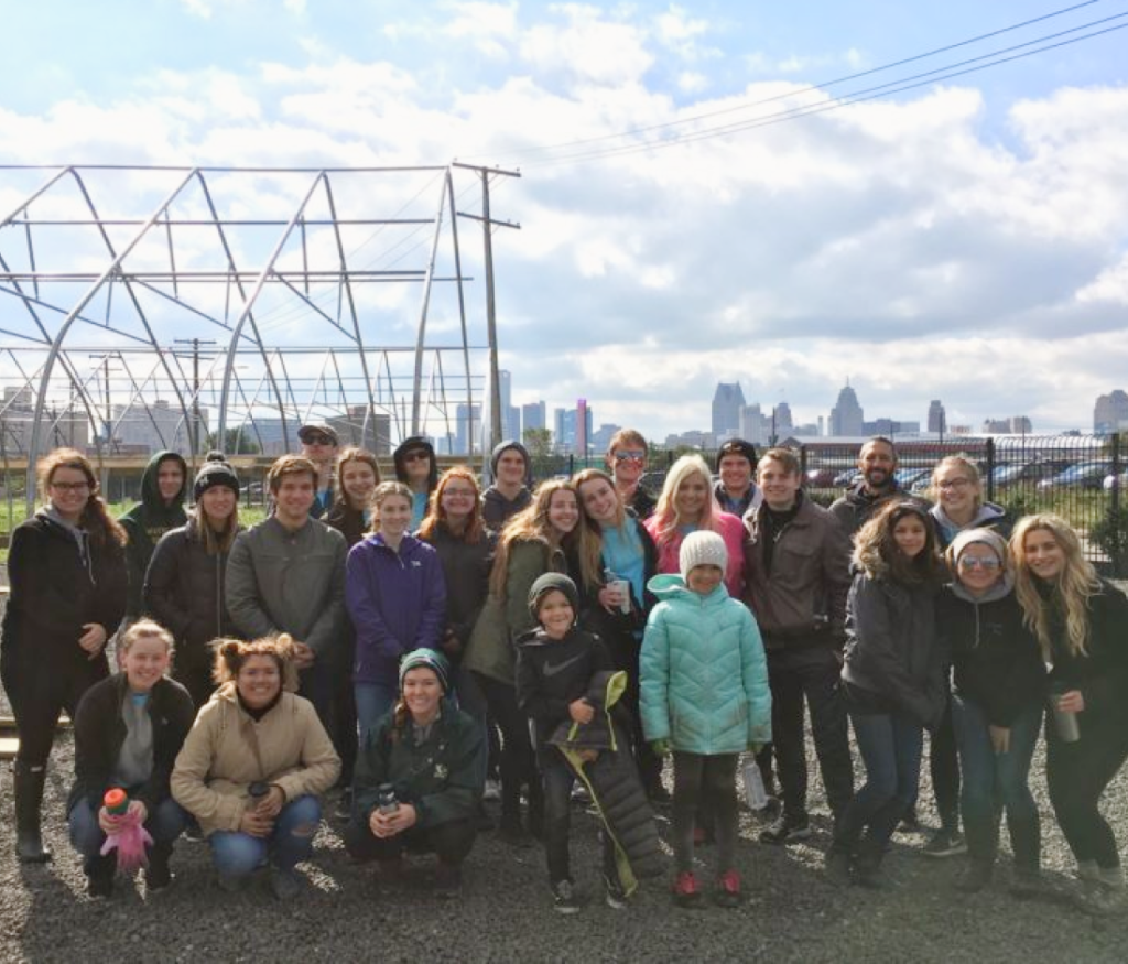 large group photo outdoors