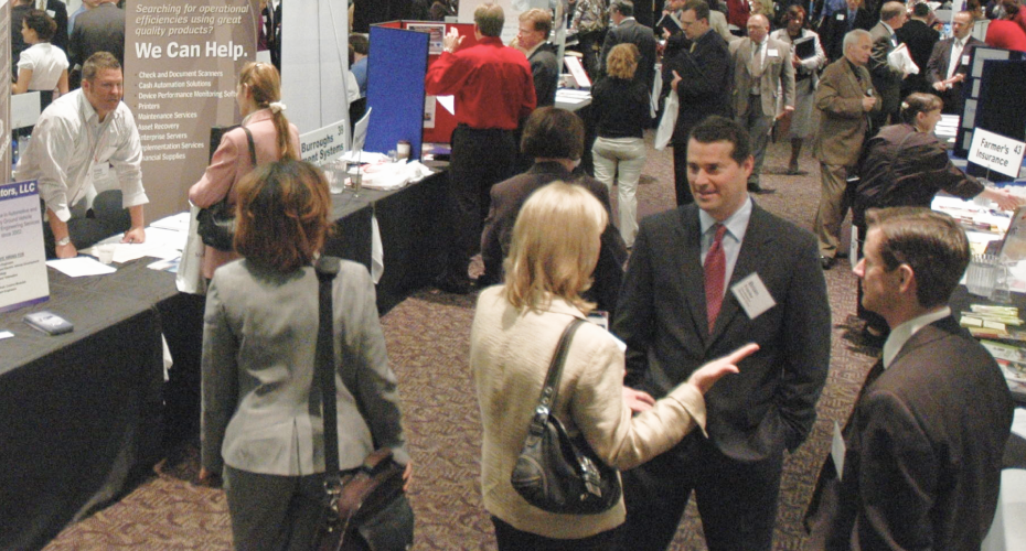 group of people at a conference event