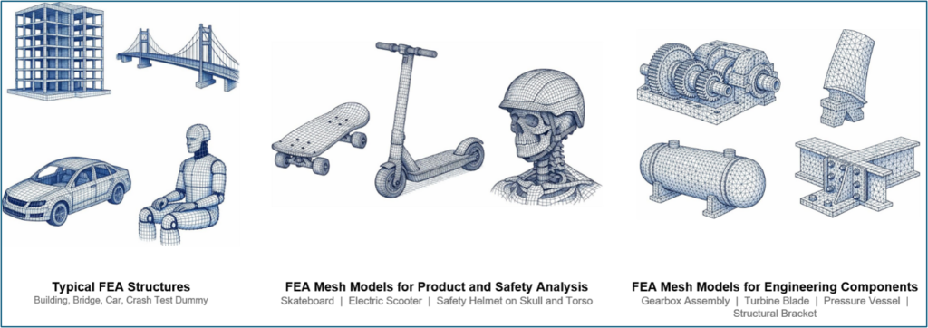 3d models of structures, products and components