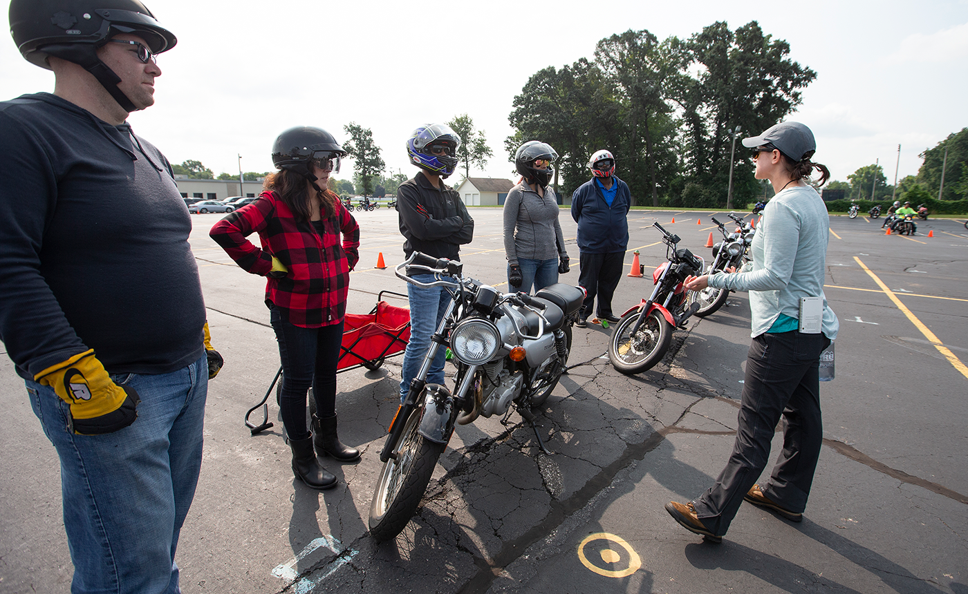 Group of motorcyclists