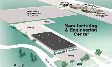 Map of the Manufacturing and Engineering Center