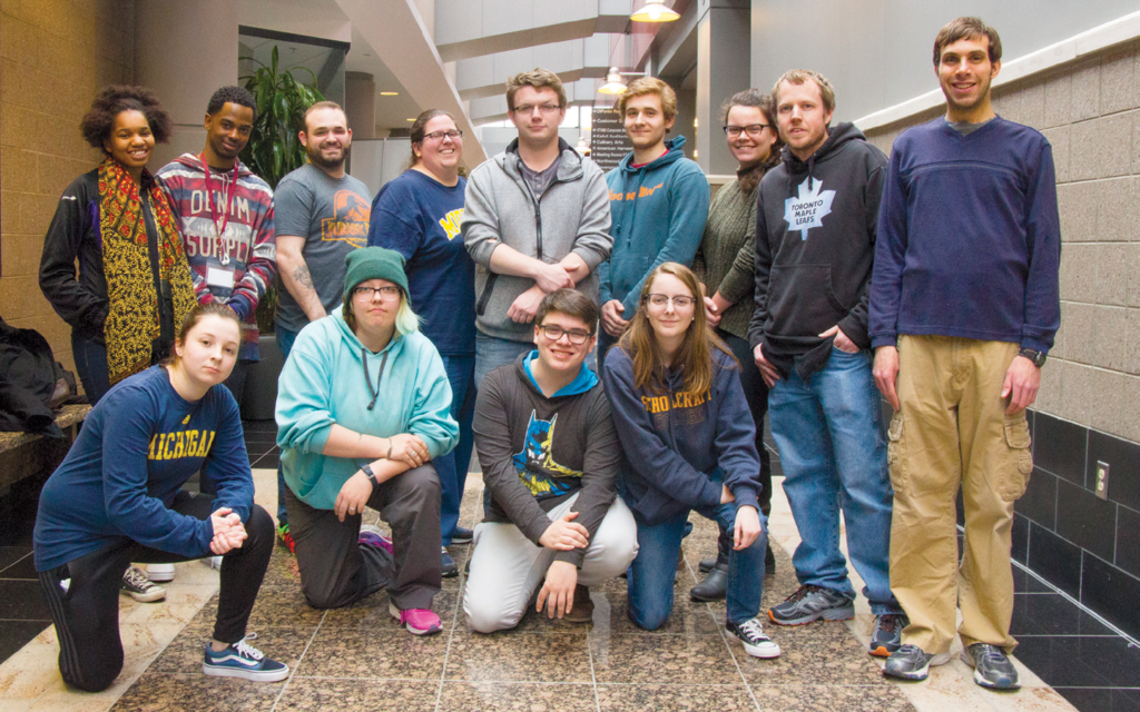 Group of students posing for a photo