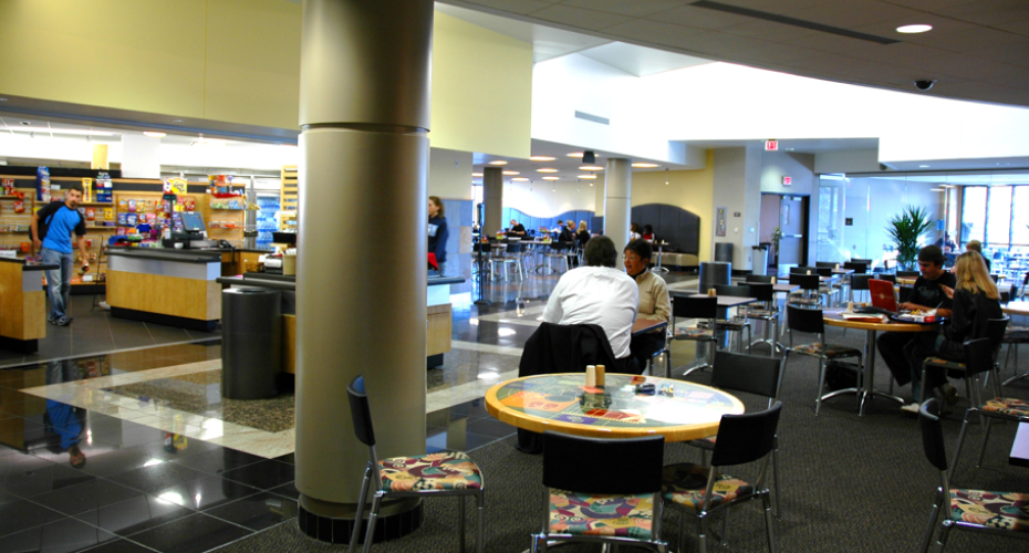 Cafeteria scene of activity