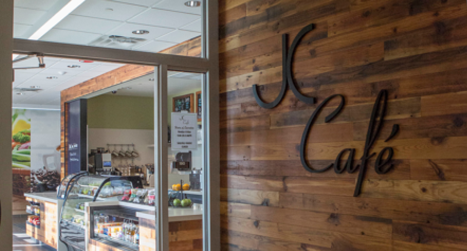 JC Cafe signage
