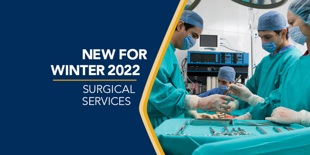 New for winter 22- Surgical Services