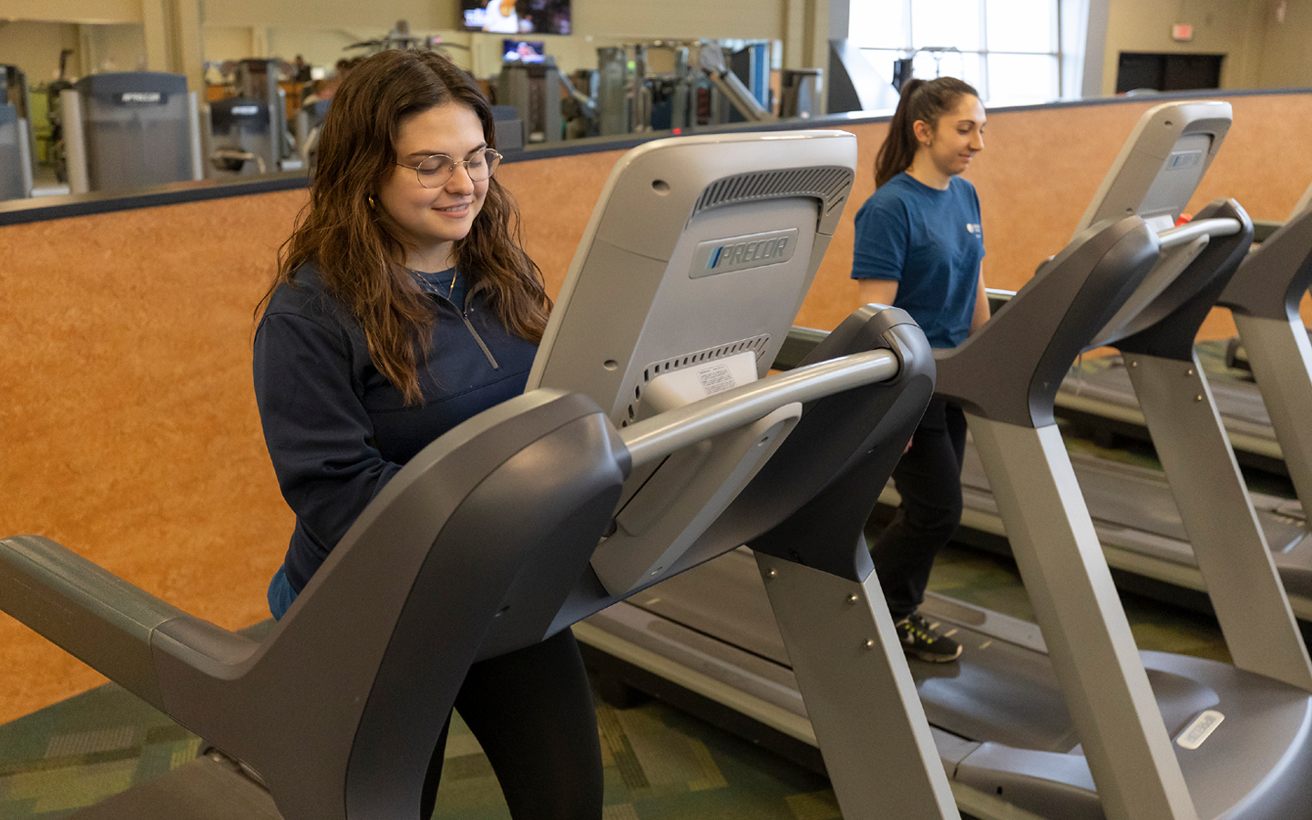 people running on treadmills