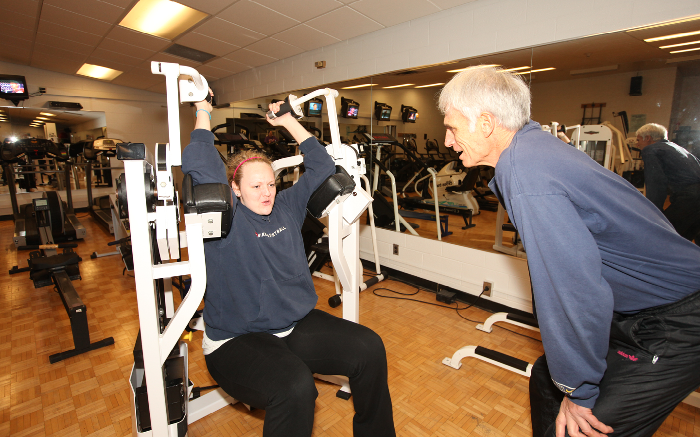 Person working out their arms