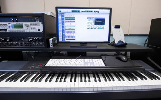 piano and computer