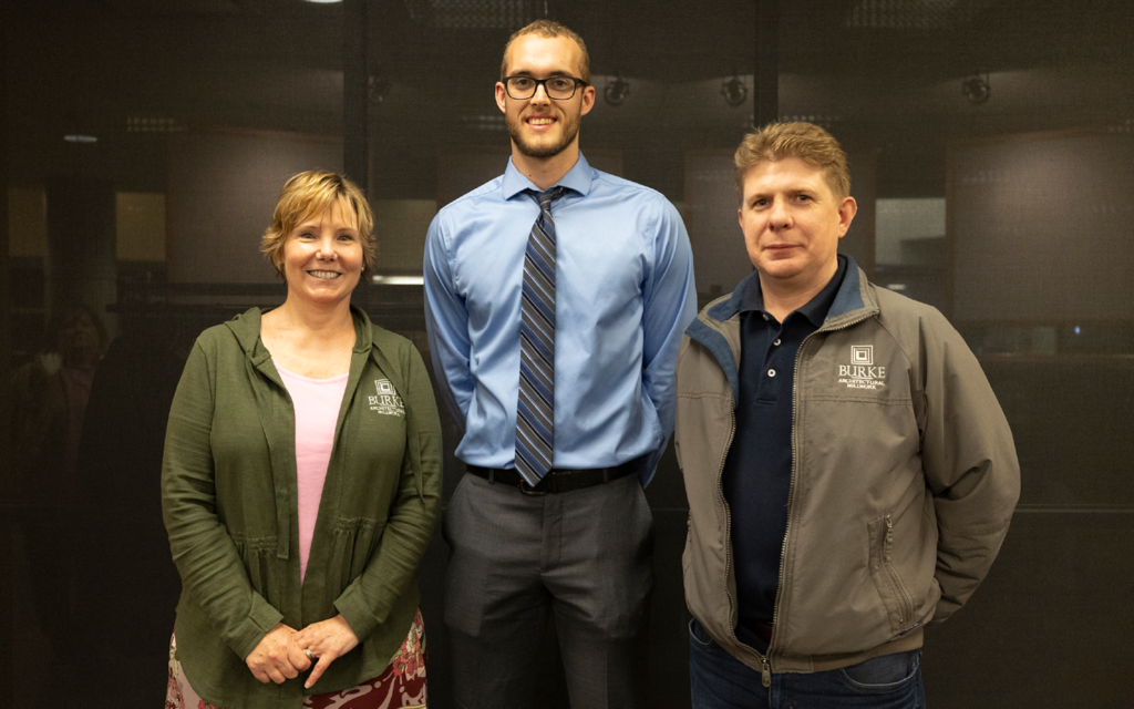 Kelly Victor-Burke, Logan Leinbach, and Barry Burke