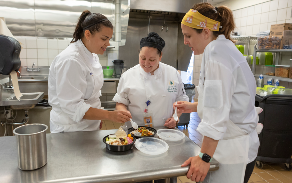 chefs in a kitchen