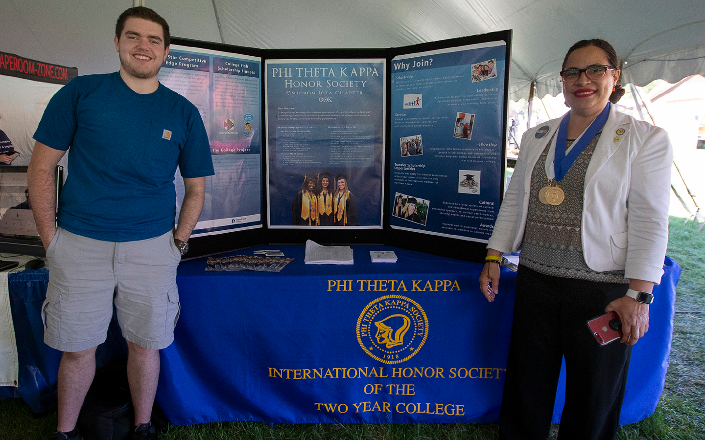 Phi Theta Kappa table display