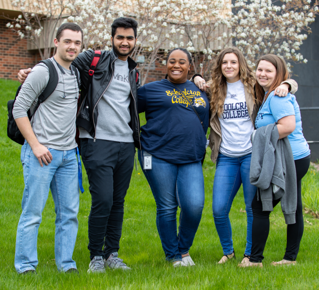 group of students smiling