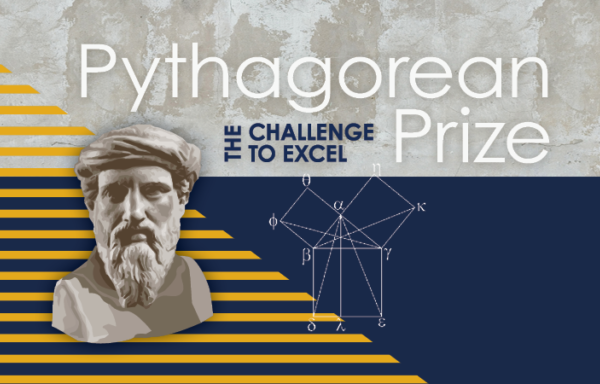 stoic statue head and math drawings