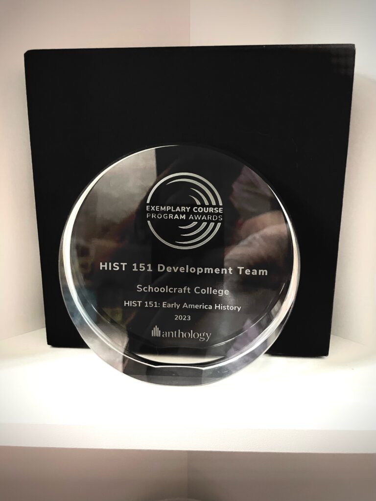 An award glass in design