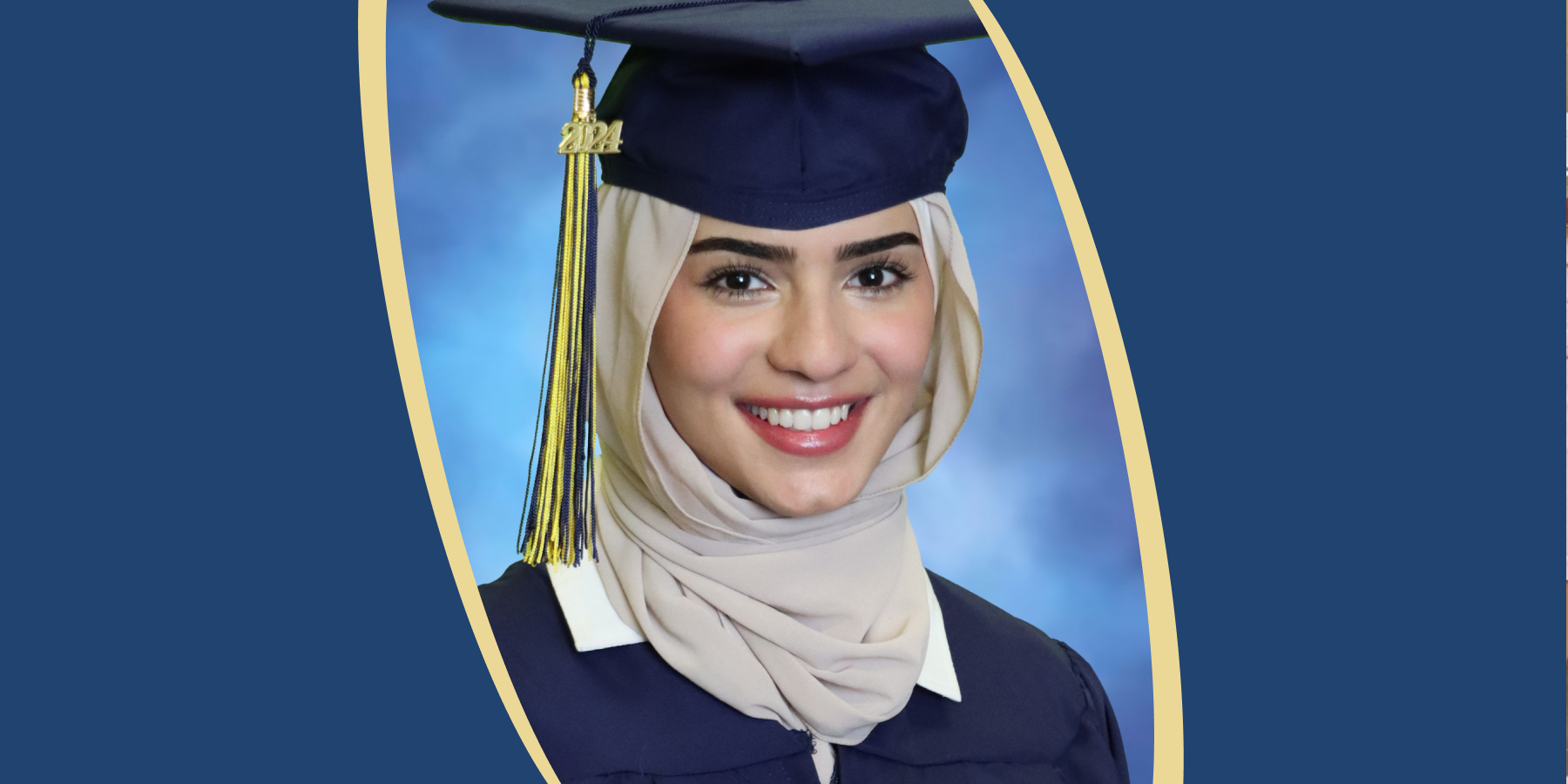 Zahraa Alrafish in regalia