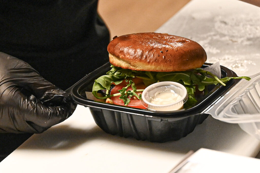 hamburger in box