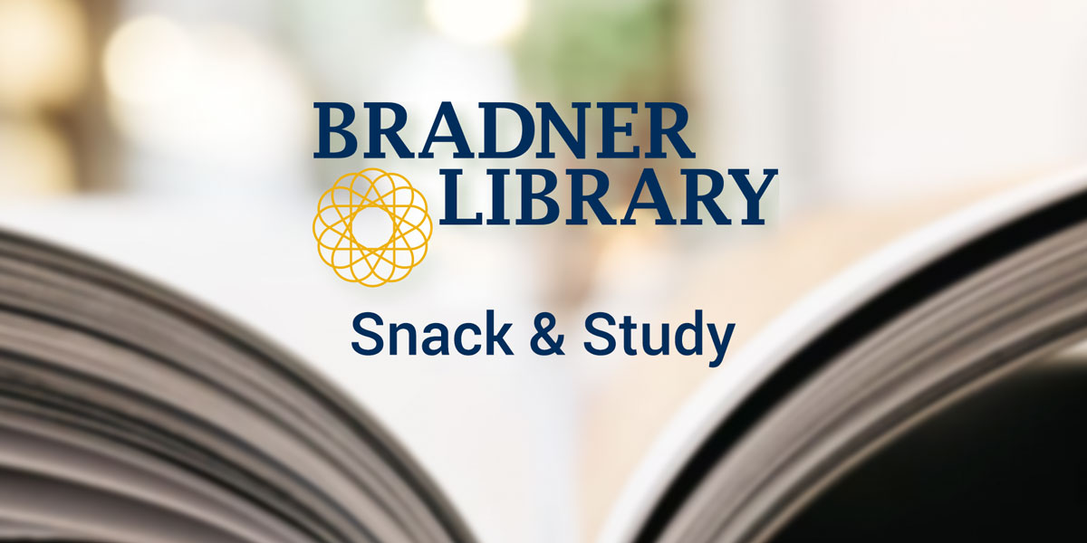 Bradner Library - Snack & Study