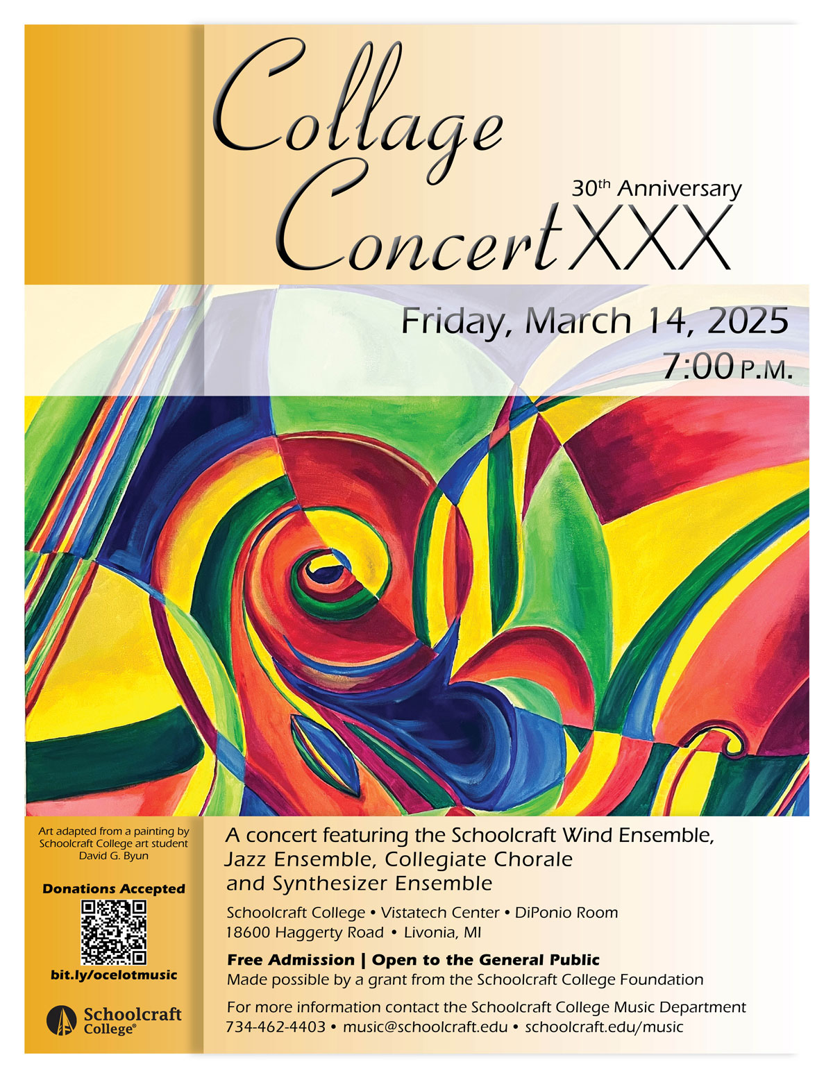 College Concert 30th Anniversary - March 14th, 2025