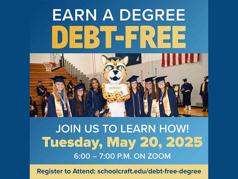 Earn a Degree Debt-Free, Register to Attend at Schoolcraft College Thumbnail