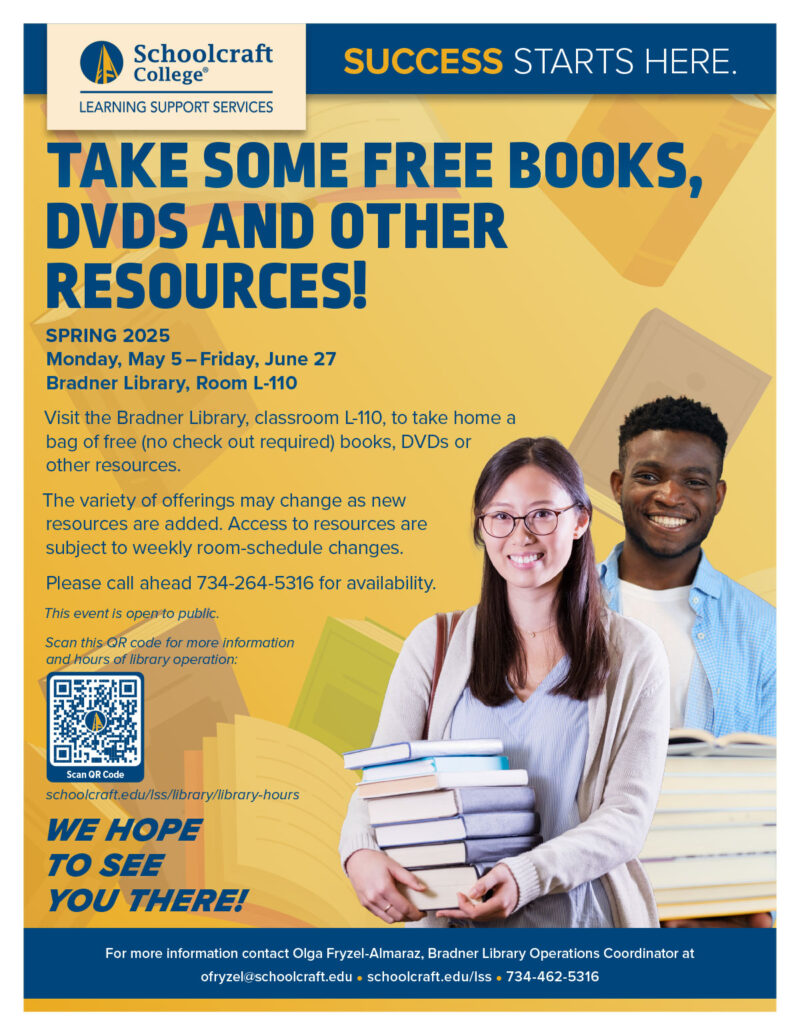 Takes Some Free Books, DVD's and Other Resources! Schoolcraft Learning Support Services Preview Image