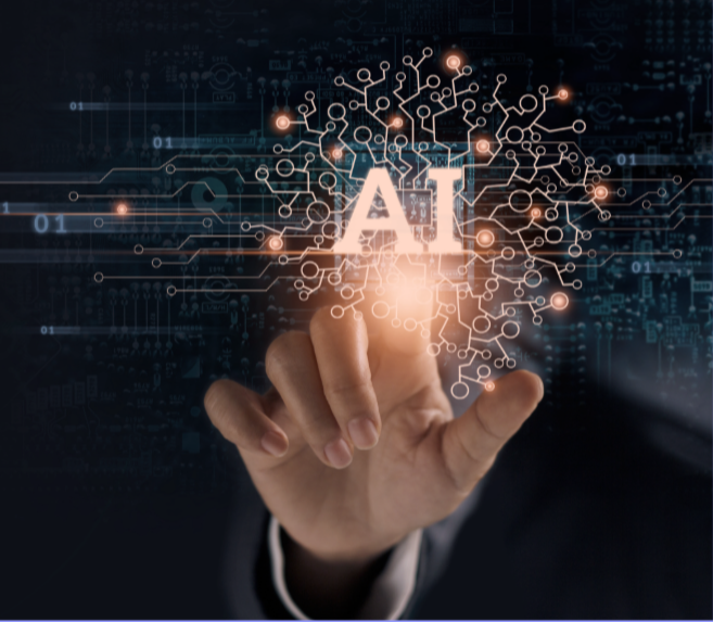 hand pressing technology AI screen