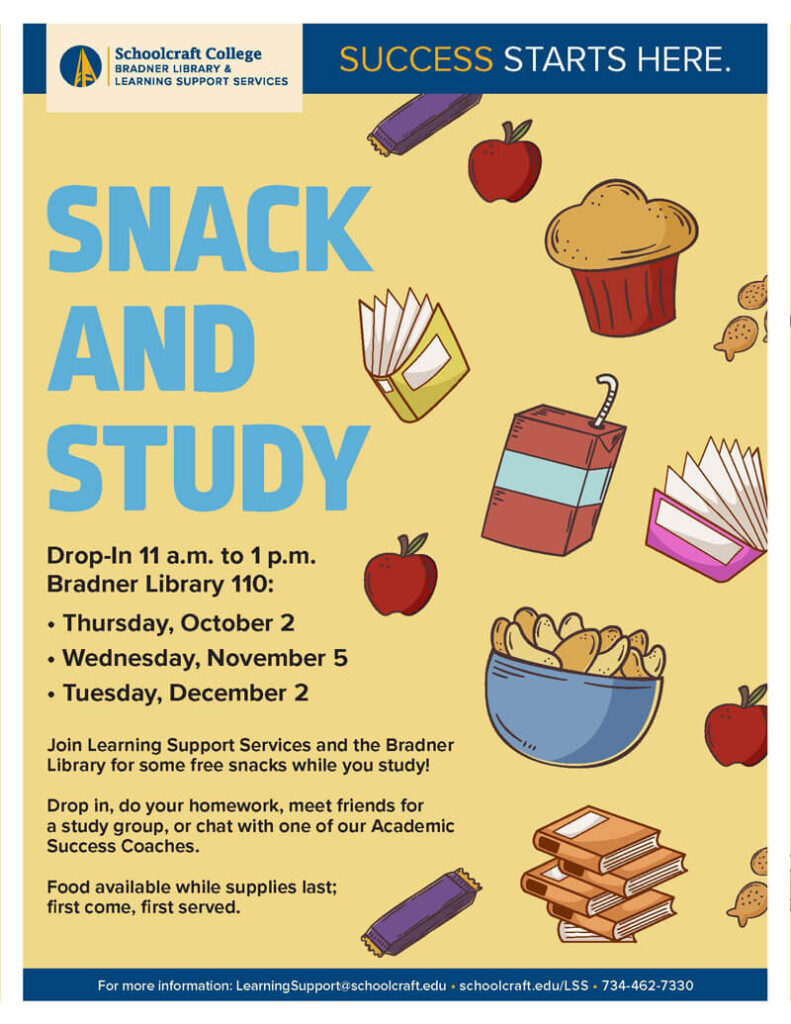 Learning & Support Services - Snack and Study Fall