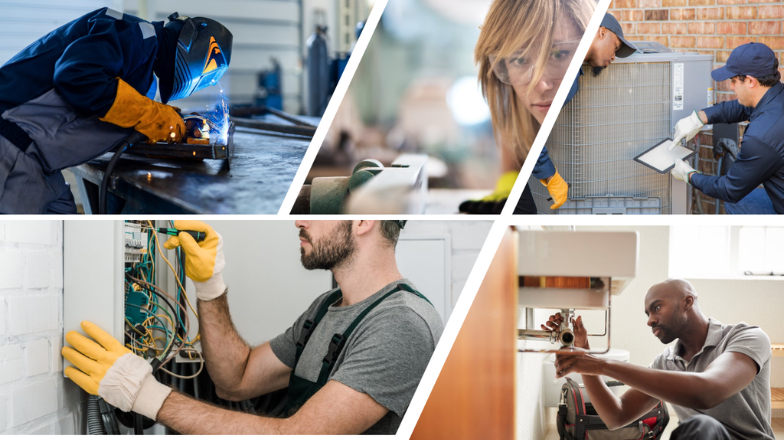 collage of workforce job activities