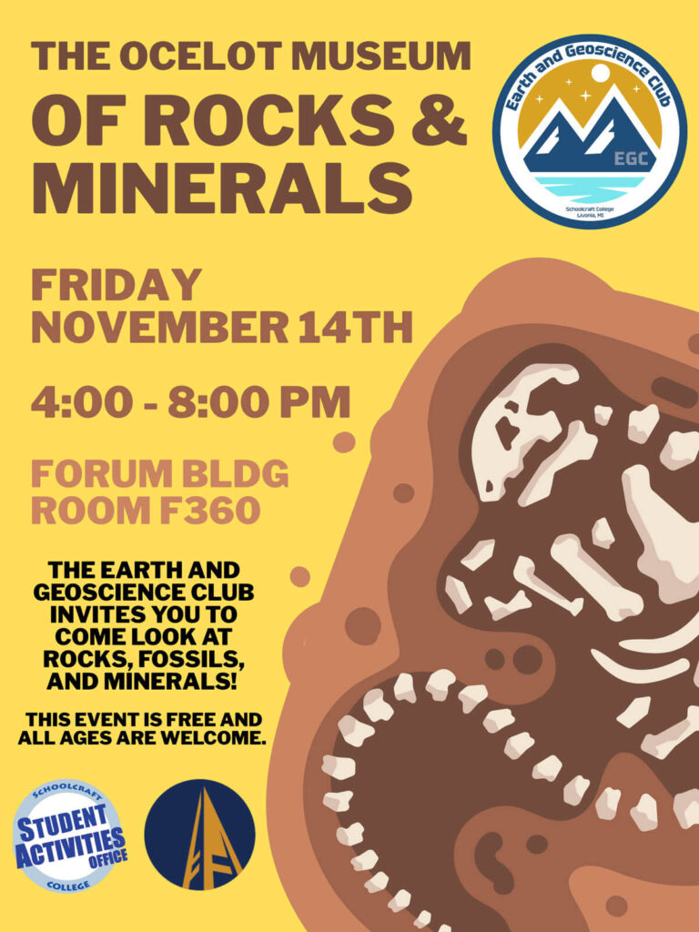 The Ocelot Museum of Rocks & Minerals Nov 14th Event Flyer Preview